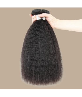 Vävning Virgin Human Hair Yaki Straight 7A Mörkbrun 1B 100 Gr la chaussure