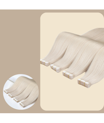 Premium russisk hår 1004 rette tape-extensions / klebeextensions meilleur choix