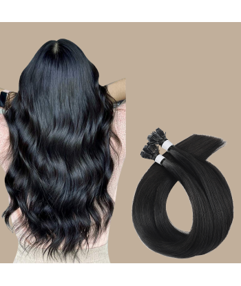 100 Keratin Extensions Rett Premium med Flat Tupp 1 sur le site 