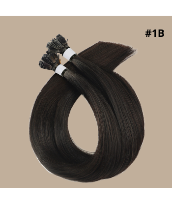 100 Keratin Extensions Rett Premium med Flat Tupp 1B vous aussi creer 