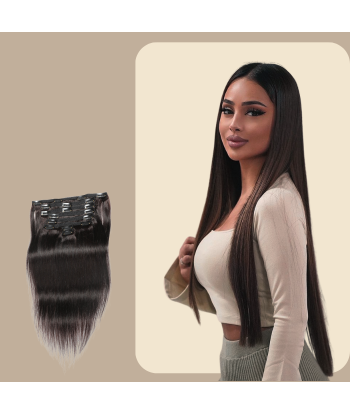 Rak brun Clip-In Extensions Kit 120 gr livraison et retour toujours gratuits