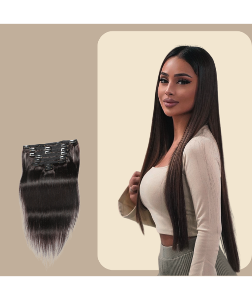 Rak brun Clip-In Extensions Kit 120 gr livraison et retour toujours gratuits