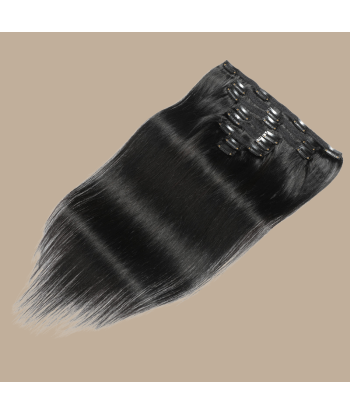 Straight Black 120g Clip-In Extensions Kit pour bénéficier 