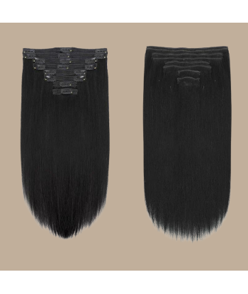 Straight Black 120g Clip-In Extensions Kit pour bénéficier 