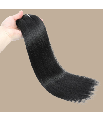 Straight Black 120g Clip-In Extensions Kit pour bénéficier 