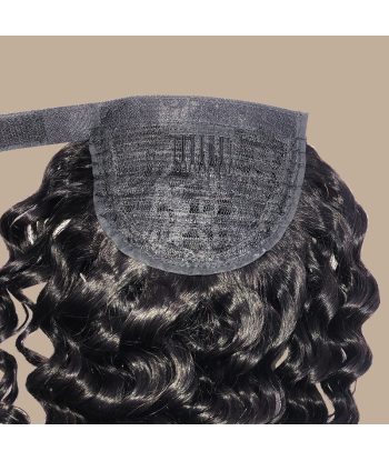 Hästsvans Mörkbrun Magic Ribbon Remy Hair Deep Wave En savoir plus