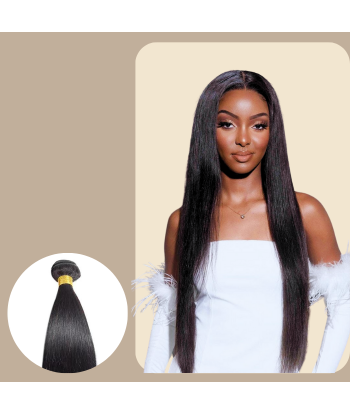 Vävning Virgin Human Hair Straight 7A Dark Brown 1B 100 Gr Découvrez la collection