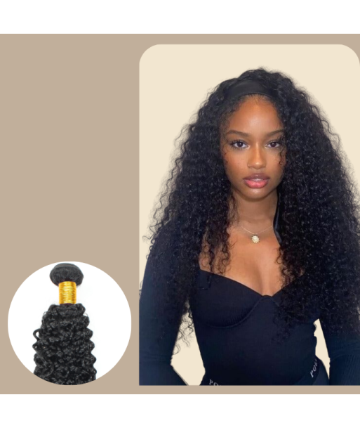 Vävning Virgin Hair Human Hair Kinky Curly 7A Mörkbrun 1B 100 Gr suggérées chez