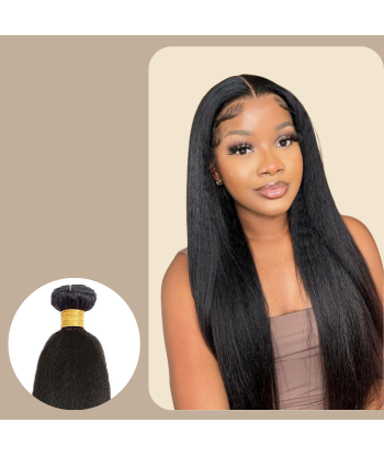 Vävning Virgin Human Hair Yaki Straight 7A Mörkbrun 1B 100 Gr Les magasins à Paris