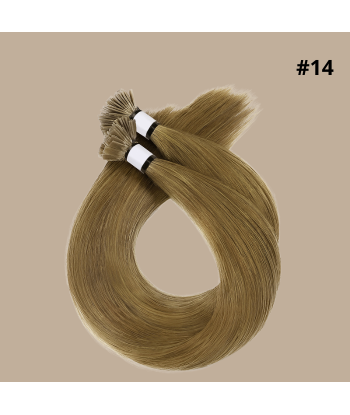 100 Keratin Extensions Rakt Premium Med Platt Spets 14 livraison et retour toujours gratuits