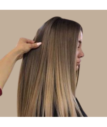 Rechte Clip Extensions Medium Bruin Platina solde