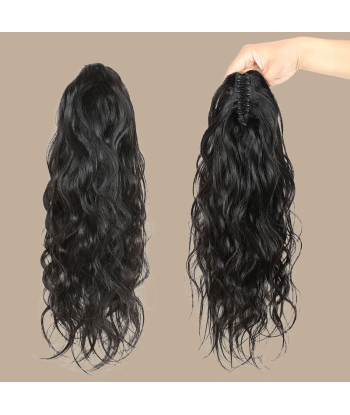 Paardenstaart donkerbruin natuurlijke clip Remy haar Body Wave 2023