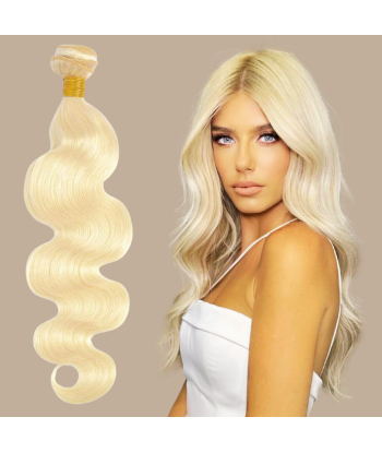 Tissage Vierge Human Hair Body Wave 7A Blond Platine 613 100 Gr Les êtres humains sont 