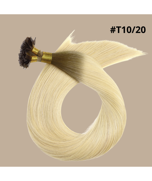 100 Keratin Extensions Rakt Premium Med Platt Spets T10/20 le concept de la Pate a emporter 