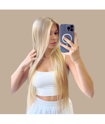 Extensions Clips Raides Blond Platine Venez découvrir notre 