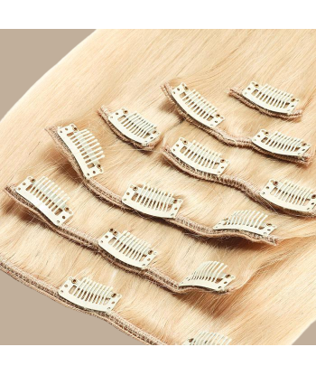 Extensions Clips Raides Blond Platine Venez découvrir notre 