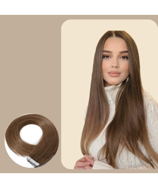 Extensions Adhésives / tapes raides Marron Clair soldes