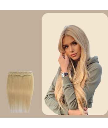 Extension à Clips Straight Blond Platine Mono Bande Maxi Volume commande en ligne