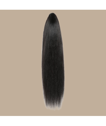 Queue de cheval Ponytail  Noir à Pince Naturel Remy Hair Yaki Straight meilleur choix