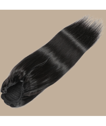 Queue de cheval Ponytail  Noir A Cordon Remy Hair Straight prix