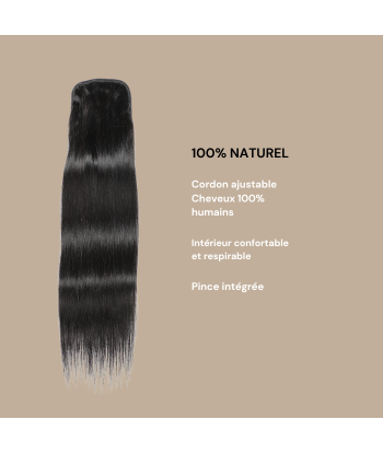 Queue de cheval Ponytail  Noir A Cordon Remy Hair Straight prix