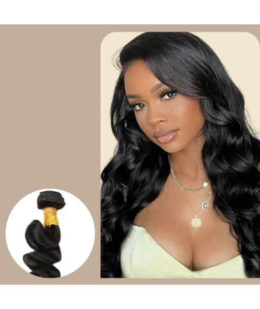 Tissage Cheveux Vierge Human Hair Loose Wave 7A Brun Foncé 1B 100 Gr la chaussure