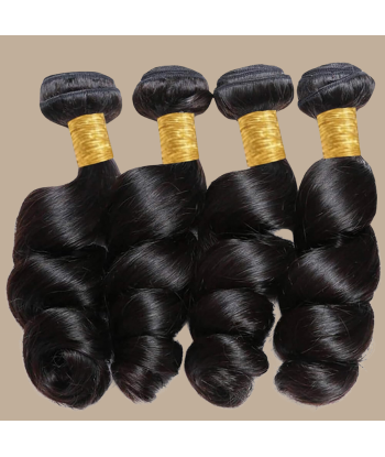 Tissage Cheveux Vierge Human Hair Loose Wave 7A Brun Foncé 1B 100 Gr la chaussure