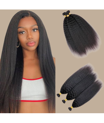 Tissage Cheveux Vierge Human Hair Yaki Straight 7A Brun Foncé 1B 100 Gr ou a consommer sur place