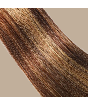 Tissage Cheveux Vierge Human Hair Straight 7A Chatain Méché Blond P4/27 100 Gr votre