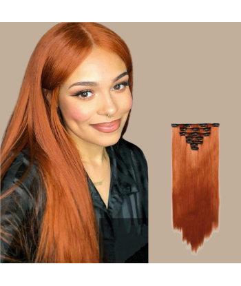 Extension à Clips Premium Russian Hair Copper Livraison rapide