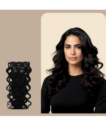 Extensiones Wave Clip Negro Les magasins à Paris