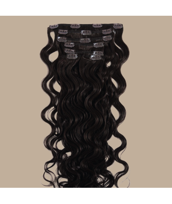 Extensiones Clips Ondulado Marrón Oscuro en stock