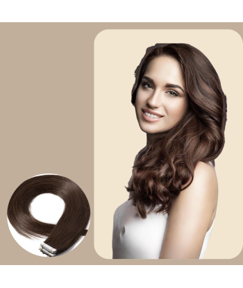 Extensiones adhesivas / cintas rígidas Marrón chocolate commande en ligne