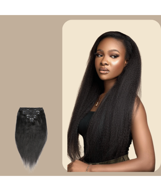 Extensiones de clip Yaki rectas negras pour bénéficier 