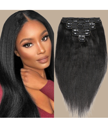 Extensiones de clip Yaki rectas negras pour bénéficier 