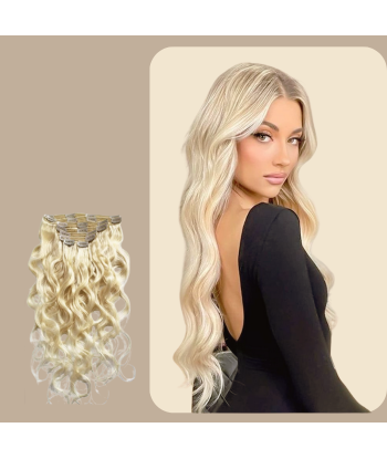 Kit de Extensiones Body Wave Rubio Platino 120 gr livraison gratuite