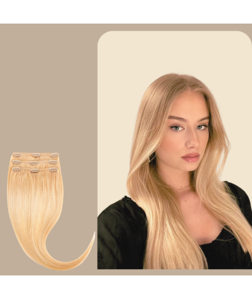 Straight Blonde Clip Extensions le des métaux précieux