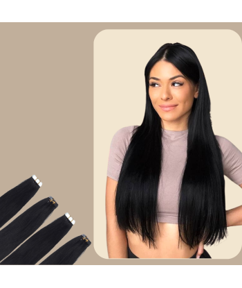 Steife Haftende Extensions Schwarz store