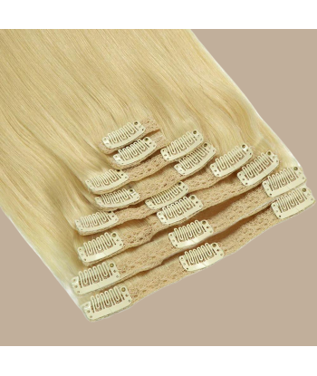 Blondes Platinblond Clip Extensions Kit offre 