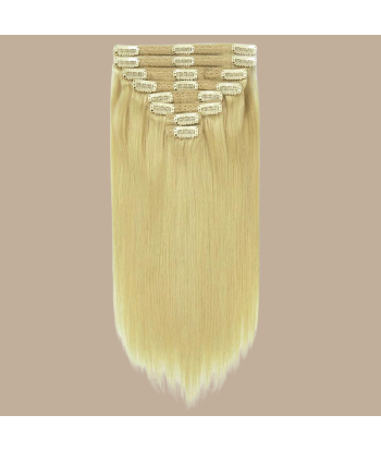 Blondes Platinblond Clip Extensions Kit offre 