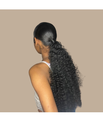 Pferdeschwanz Ponytail Dunkelbraun Mit Kordel Remy Hair Afro Curly paiement sécurisé