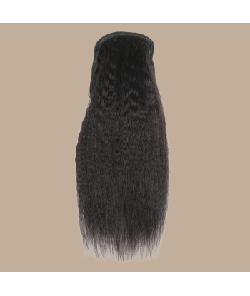 Pferdeschwanz Ponytail Dunkelbraun Mit Kordel Remy Hair Kinky Straight Vous souhaitez 