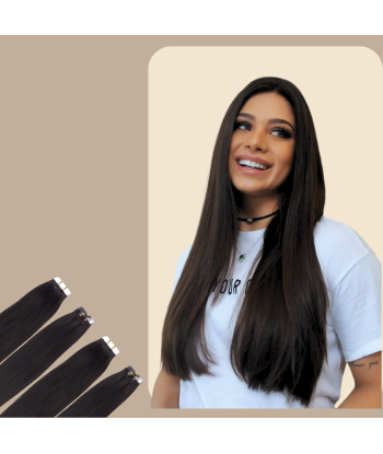 Dark Brown Straight Adhesive Extensions l'évolution des habitudes 