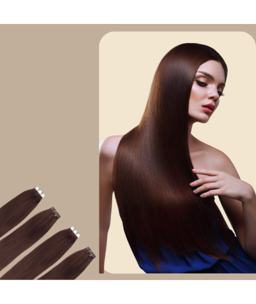 Straight Chocolate Adhesive Extensions plus qu'un jeu 