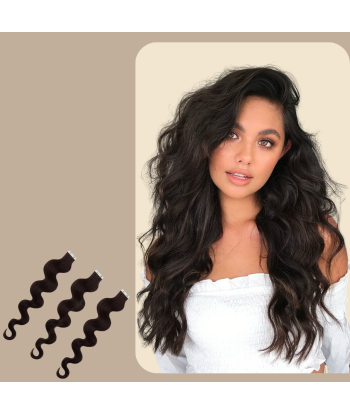 Dark Brown Wavy Adhesive Extensions sélection de produits