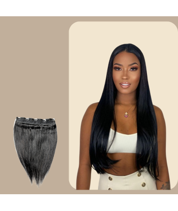 Straight Black Clip-in Extension Single Weft Maxi Volume vente chaude votre 