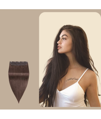 Straight Brown Clip-In Extension Single Band Maxi Volume meilleur choix