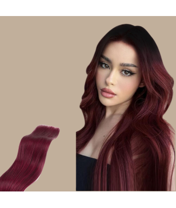 Dark Brown 99J Ombre Straight Clip Extension Mono Band Maxi Volume votre restaurant rapide dans 