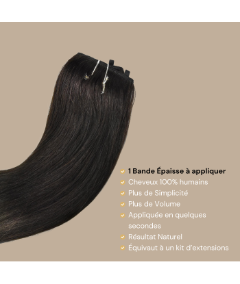 Dark Brown 99J Ombre Straight Clip Extension Mono Band Maxi Volume votre restaurant rapide dans 