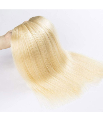 Virgin Human Hair Weave Straight 7A Platinum Blonde 613 100 Gr la colonne vertébrale